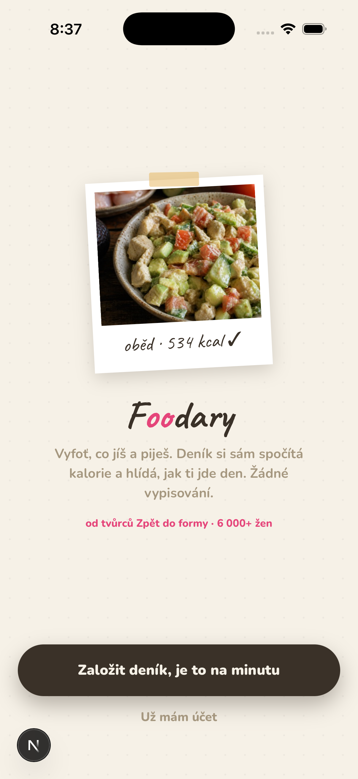 Uvítání ve Foodary